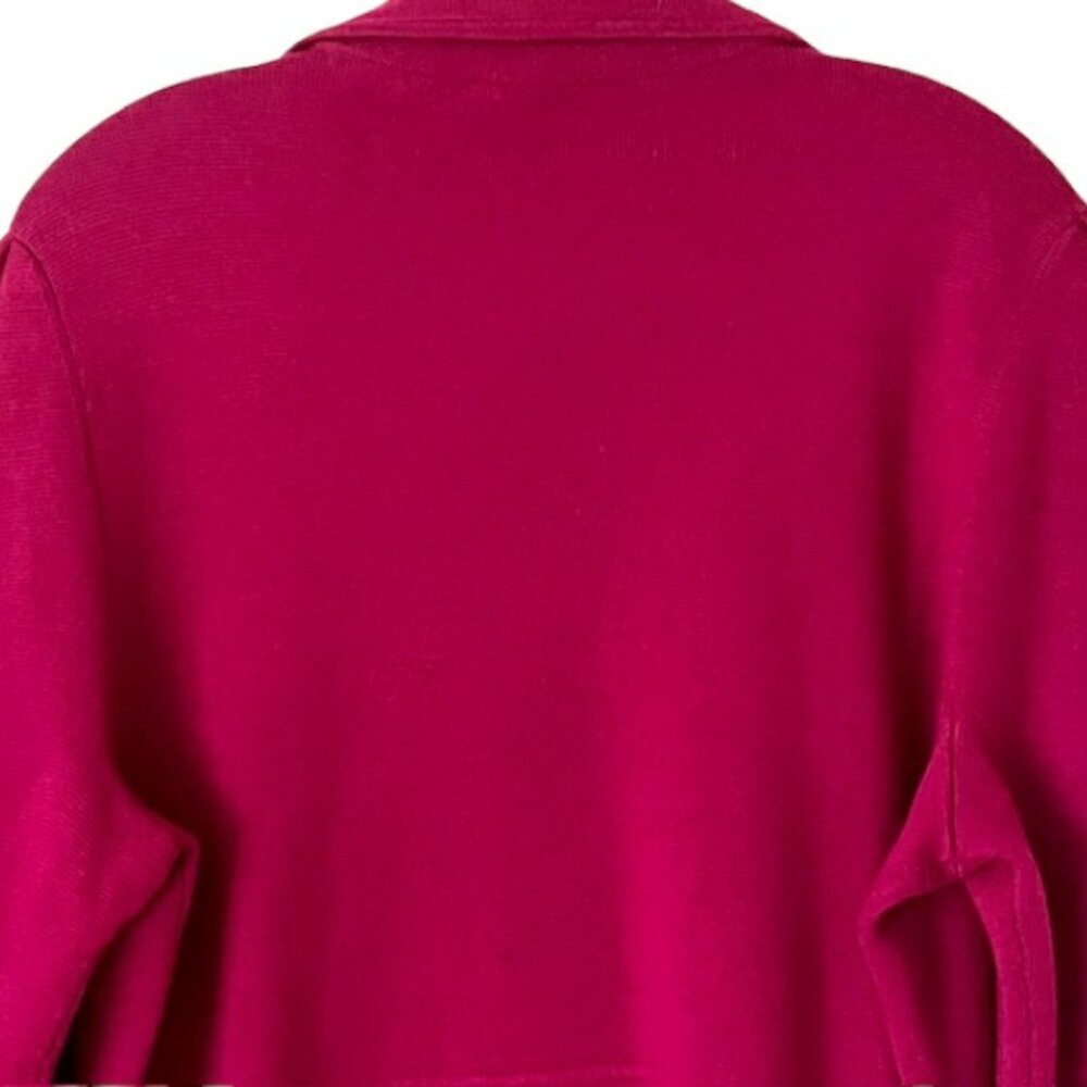 Talbots Raspberry Red Knit Blazer Jacket - Picture 6 of 10